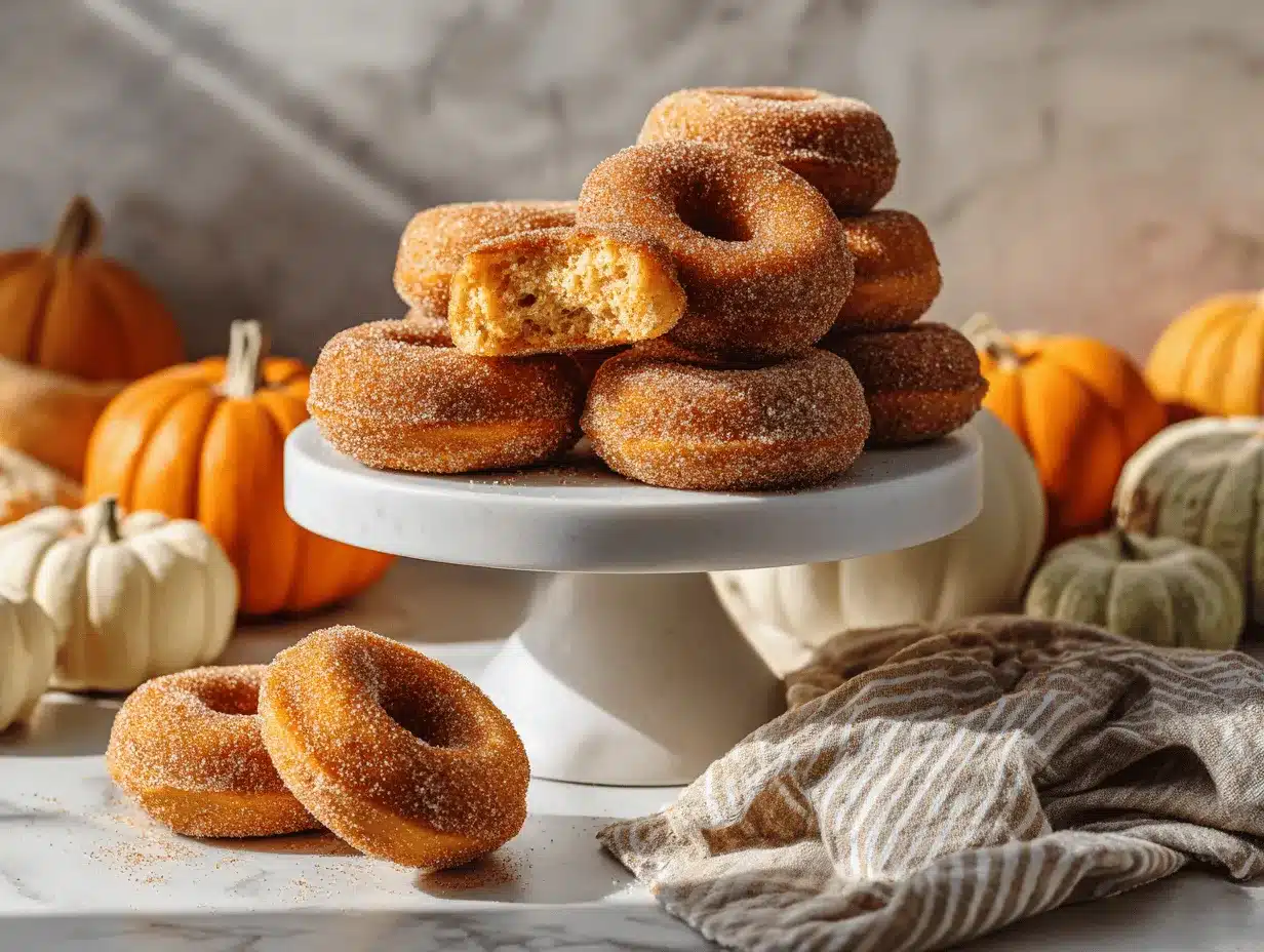 baked pumpkin donuts preparation steps