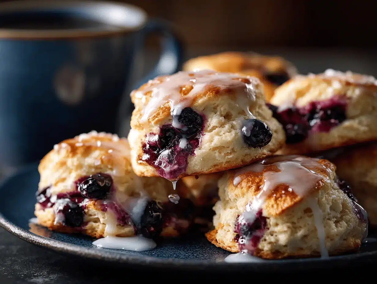 blueberry biscuits - featured image