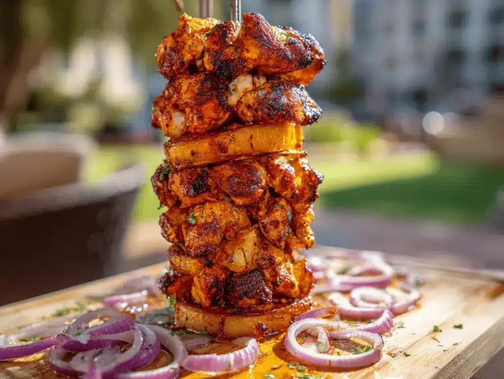 chicken shawarma tower - featured image