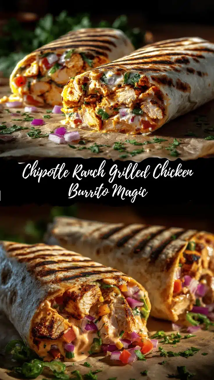 chipotle ranch grilled chicken burrito recipe