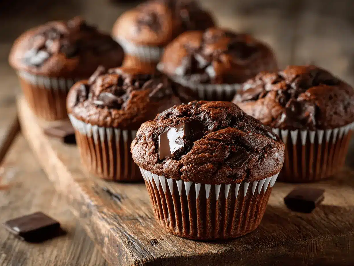 chocolate muffins preparation steps