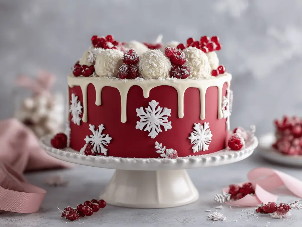 Christmas themed cake designs - featured image