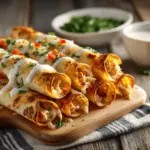crispy chicken taquitos - featured image