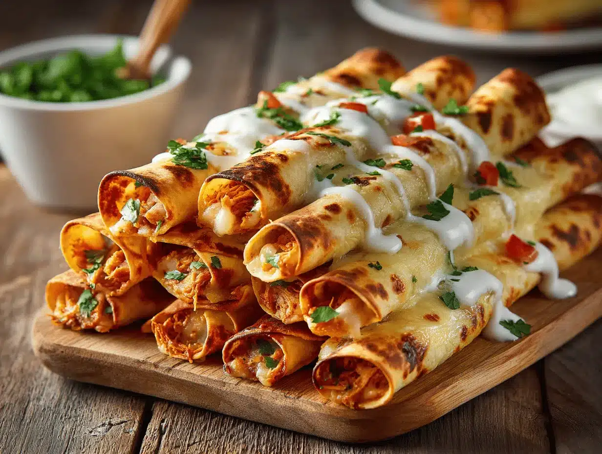 crispy chicken taquitos preparation steps