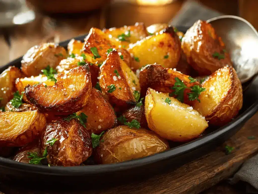 crispy roast potatoes - featured image