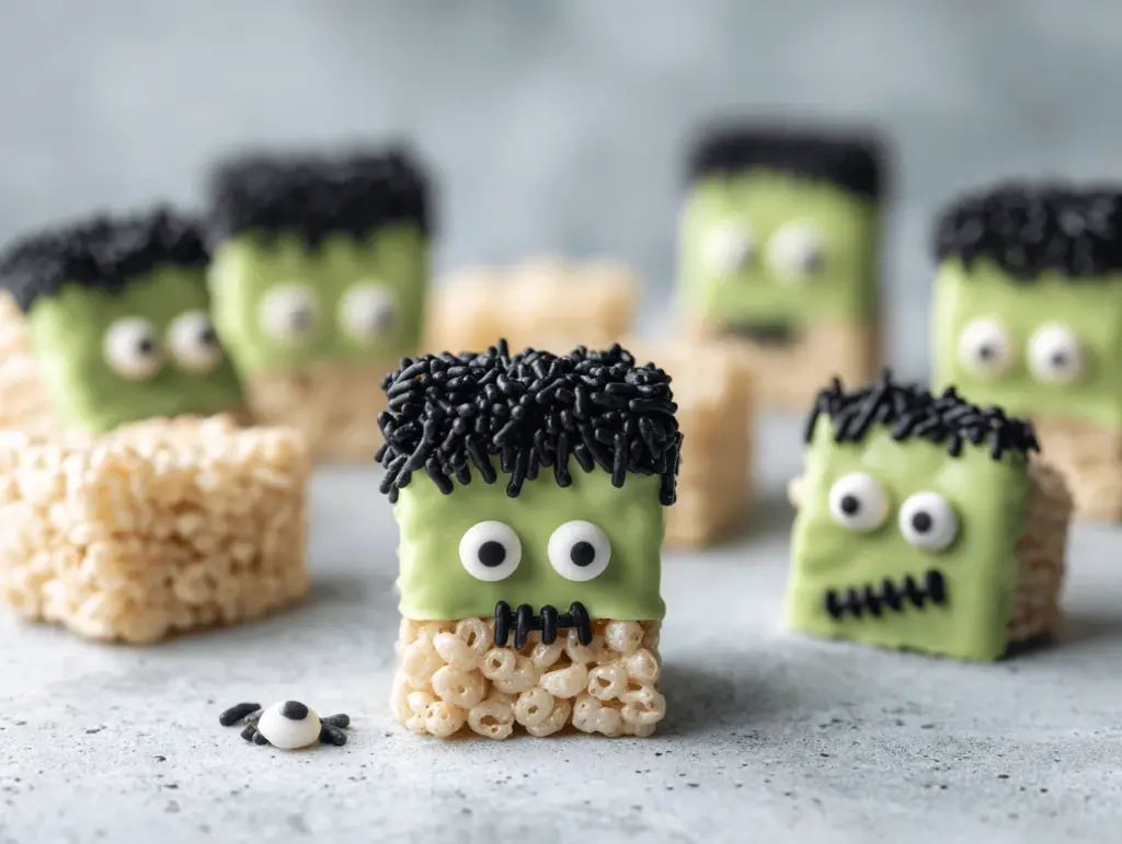 Frankenstein Rice Krispie Treats - featured image
