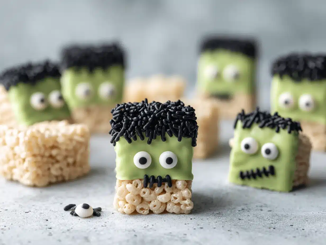 Frankenstein Rice Krispie Treats - featured image