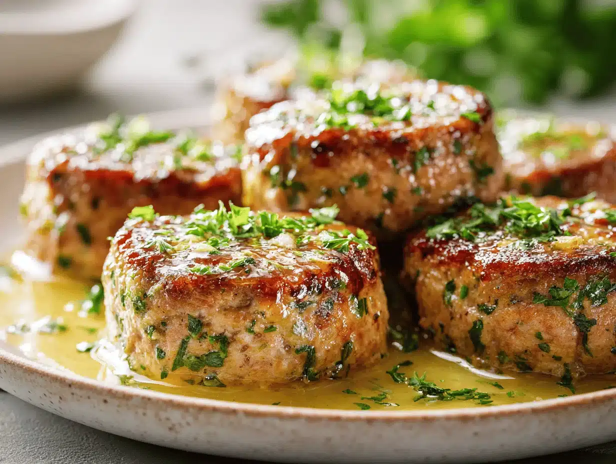 garlic parmesan chicken meatloaf - featured image