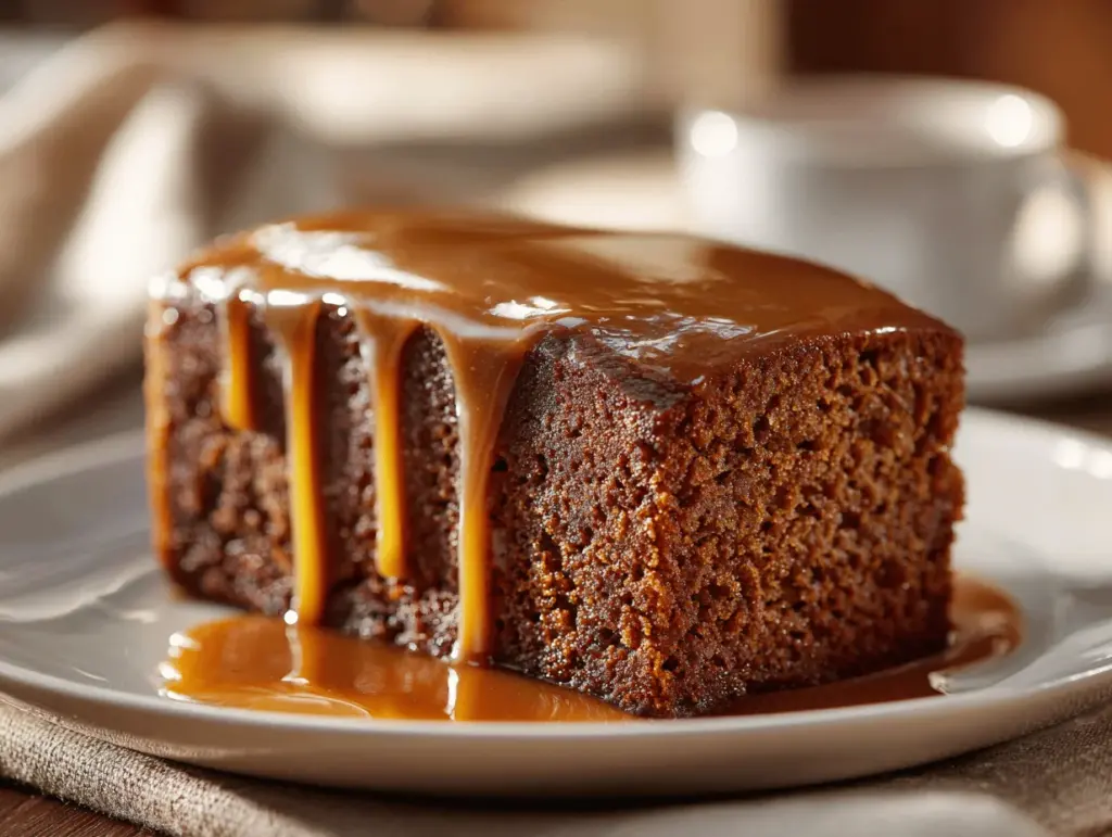 gingerbread pudding cake - featured image