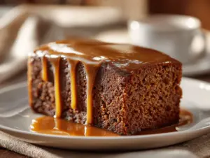 gingerbread pudding cake - featured image