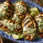 grilled salsa verde Pepper Jack chicken - featured image