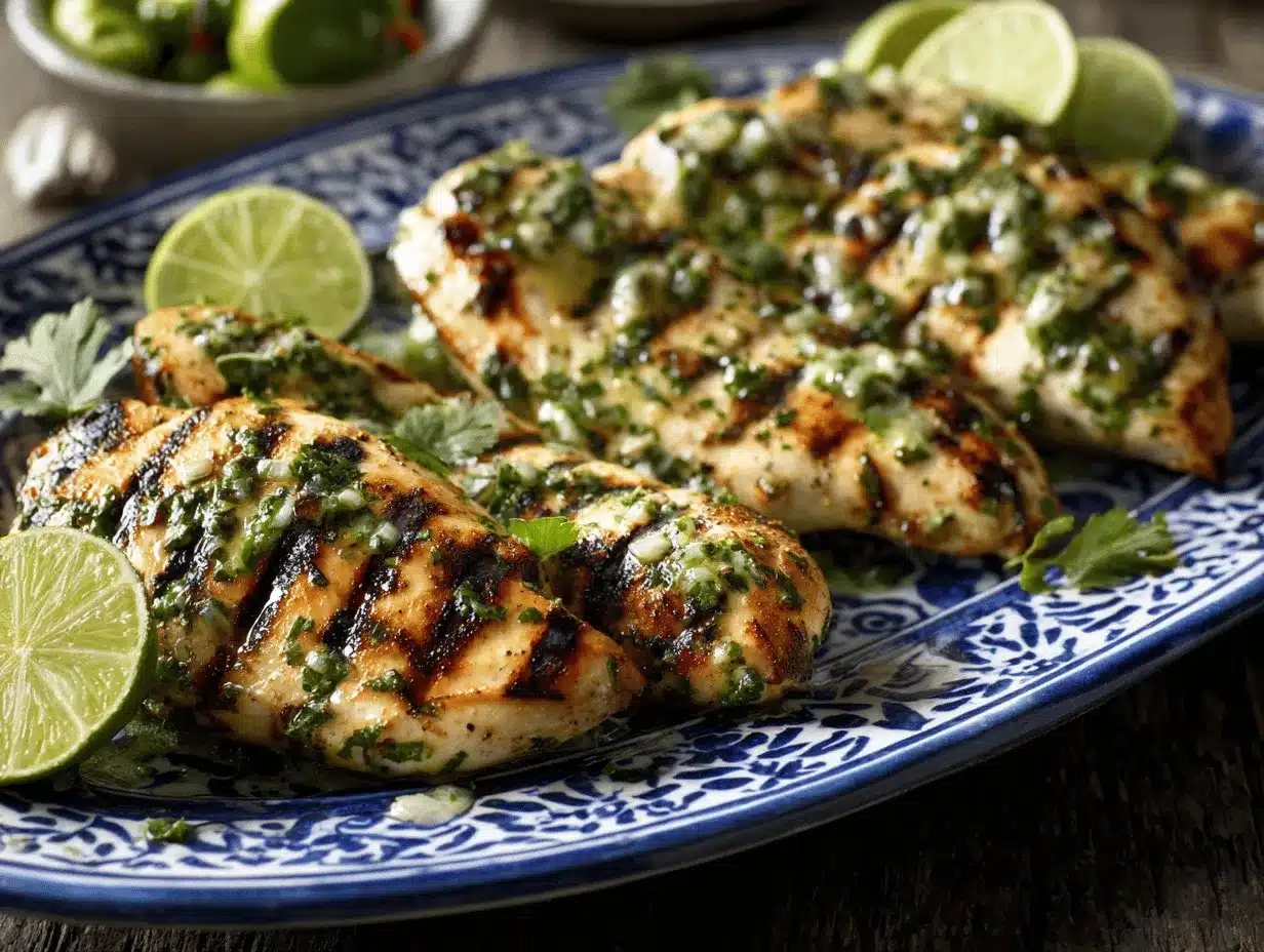 grilled salsa verde Pepper Jack chicken preparation steps