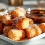 healthy air fryer churro bites - featured image