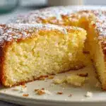 lemon butter cake - featured image