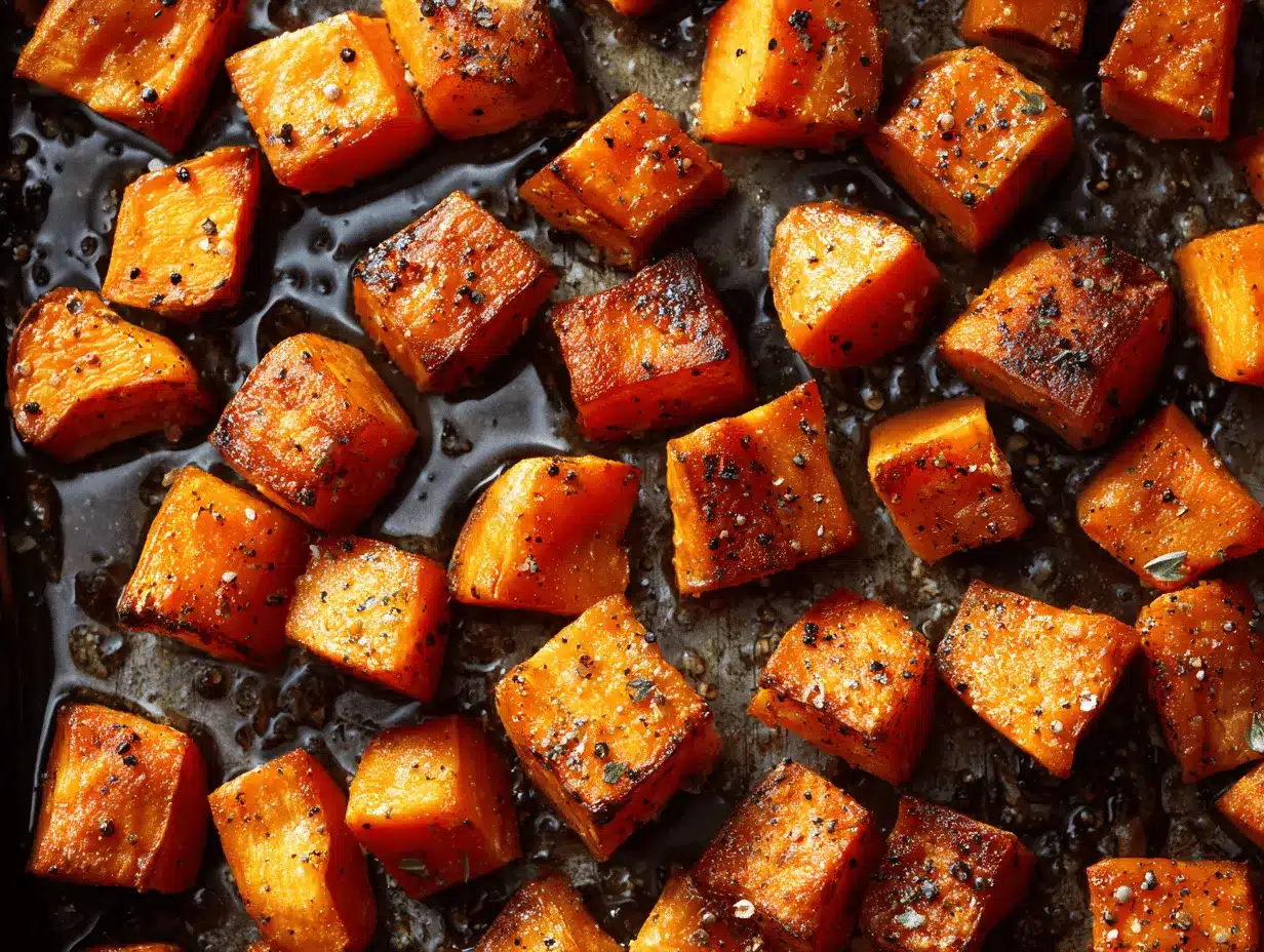 savory roasted sweet potatoes preparation steps