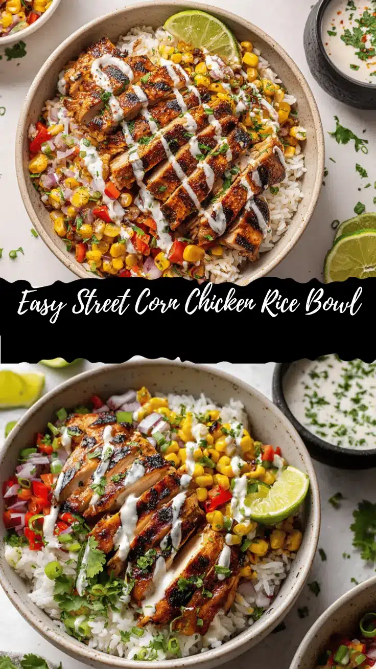 street corn chicken rice bowl recipe