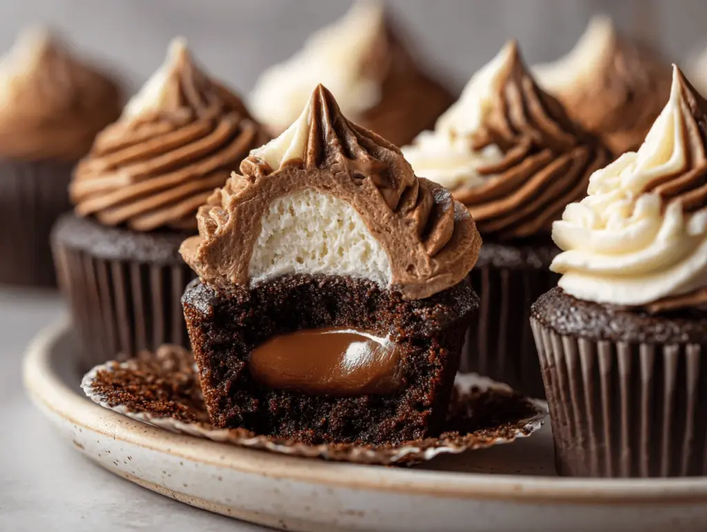 swirled chocolate cupcakes - featured image